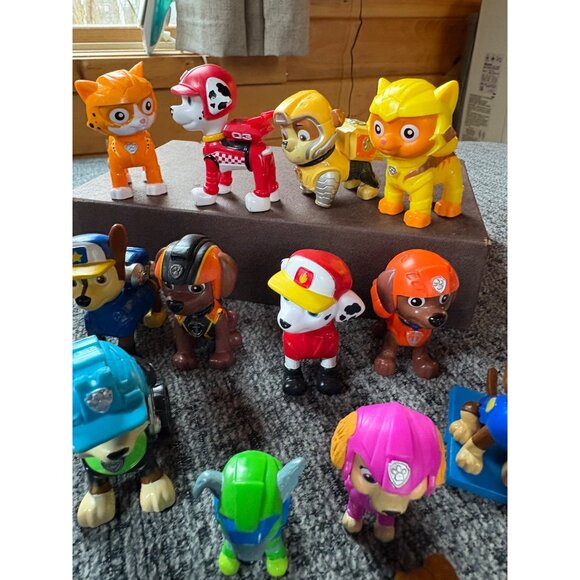 Paw Patrol Action Figure Lot Of 18 Various Characters Multicolor Plastic Kids Co - Picture 5 of 8